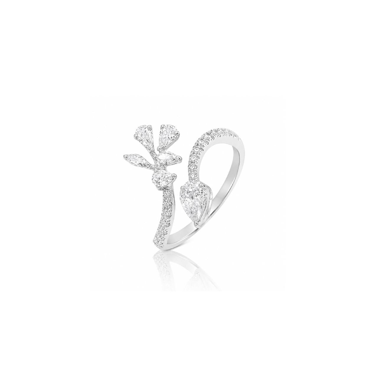LEAF DIAMOND RING